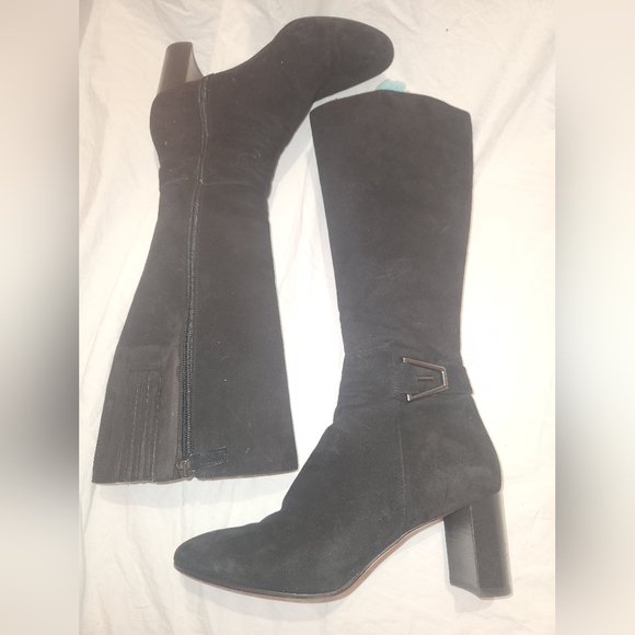 Aquatalia Made In Italy Knee High Leather Boots Size 9 - Picture 7 of 13